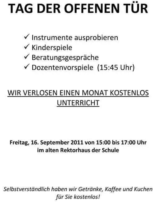 Tag der offenen Tür 2011