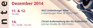 Winterkonzert am 11. Dezember 2014
