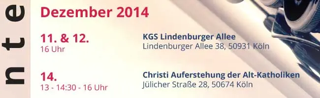 Winterkonzert am 11. Dezember 2014