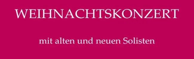 Weihnachtskonzert 2009