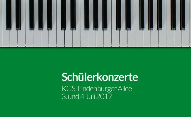 Sommer Schülerkonzerte KGS Lindenburger Allee 2017 Sommer Schülerkonzert KGS Lindenberger Allee 2017
