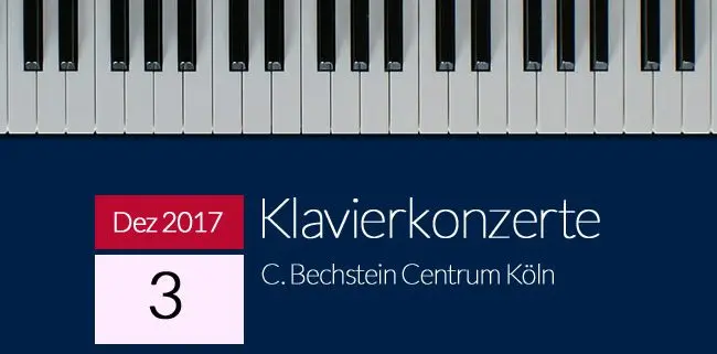 Winter Klavierkonzerte 2017 Winter Klavierkonzerte 2017